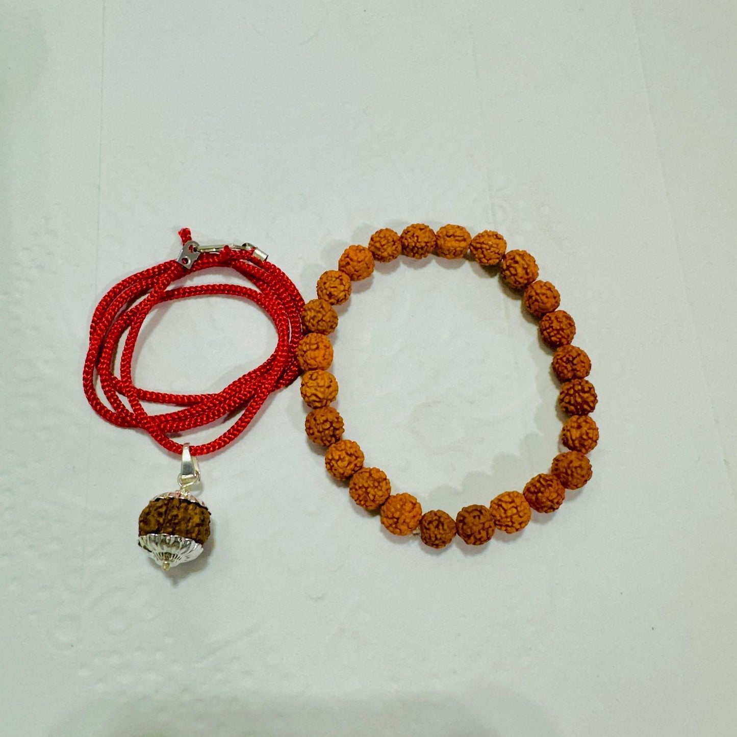 5 Mukhi Rudraksha With Bracelet